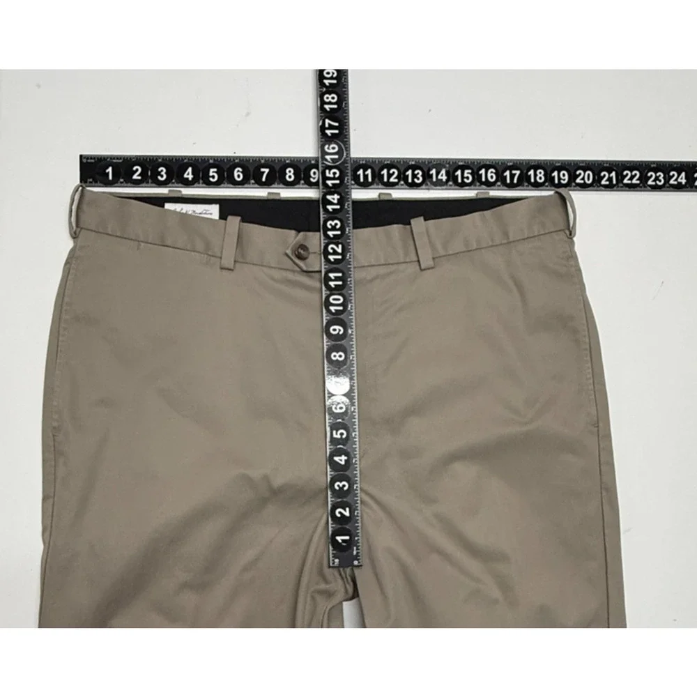 John Nordstrom Pants Mens 38X30 Gray Supima Smartcare Wrinkle Free Actual 38X31 - Picture 3 of 8